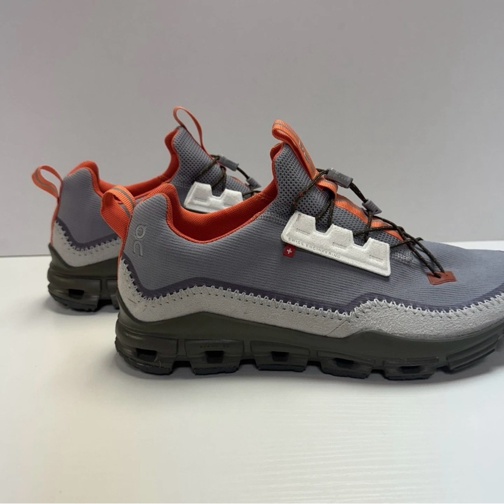 On Running Men's Athletic Shoes in Gray and Orange